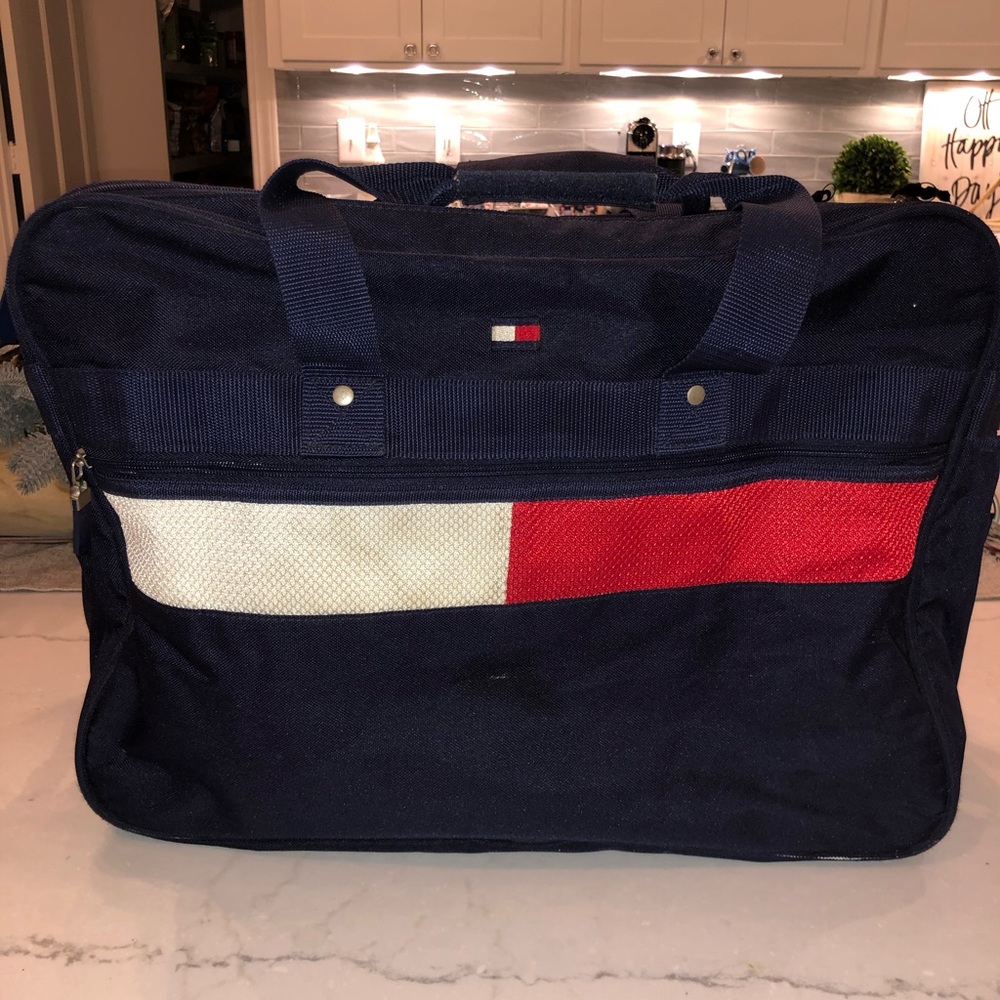 Vintage Tommy Hilfiger Flag Duffle Bag 90s